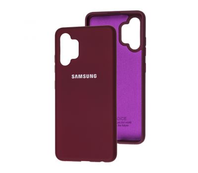 Чохол для Samsung Galaxy A32 (A325) Silicone Full бордовий / maroon