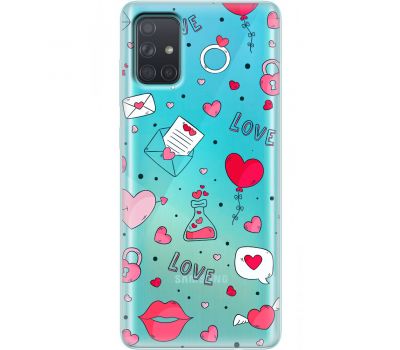 Чохол для Samsung Galaxy A71 (A715) MixCase день закоханих I love you