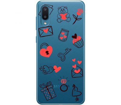 Чохол для Samsung A02 (A022) MixCase день закоханих кохання всюди