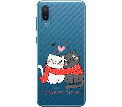 Чохол для Samsung A02 (A022) MixCase день закоханих закохані коти