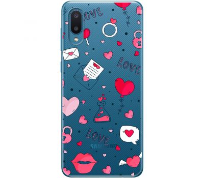 Чохол для Samsung A02 (A022) MixCase день закоханих I love you