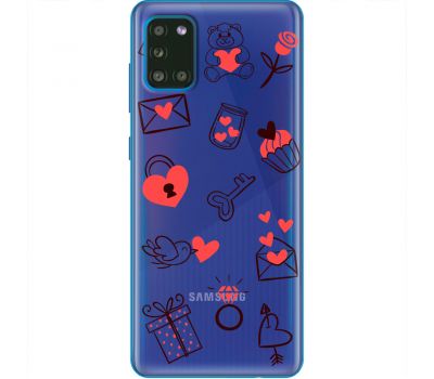 Чохол для Samsung Galaxy A31 (A315) MixСase день закоханих кохання всюди