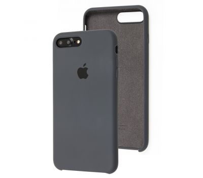 Чохол Silicone для iPhone 7 Plus / 8 Plus case темно-сірий