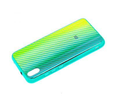 Чохол для Xiaomi Redmi 7A Carbon Gradient Hologram зелений 2752885