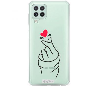 Чохол для Samsung Galaxy A22 (A225) / M32 (M325) Mixcase для закоханих рука з серцем