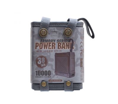 Зовнішній акумулятор Power Bank Remax RPP-79 Armory 10000 mAh black 2754752
