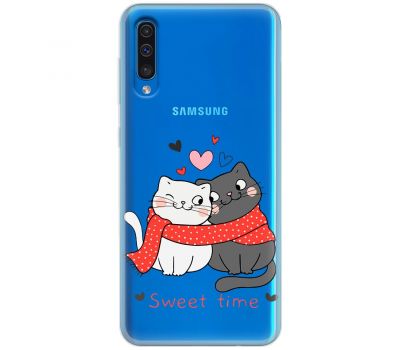 Чохол для Samsung Galaxy A50/A50S/A30S MixCase день закоханих закохані коти