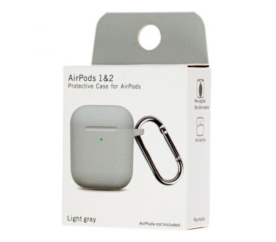 Чохол для AirPods Silicone New сірий/gray 2758250