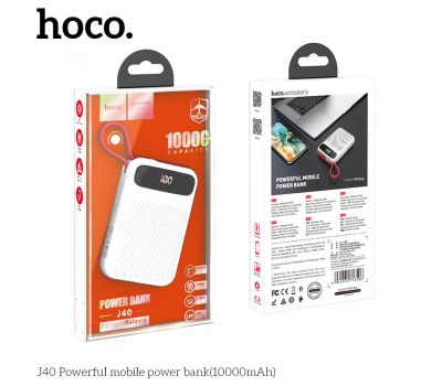 Зовнішній акумулятор PowerBank Hoco J40 with digital display lightning 10000 mAh whit 2760141