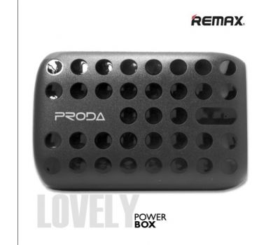 Зовнішній акумулятор Power Bank Remax Proda Lovely Power Box 5000mAh black 2760120
