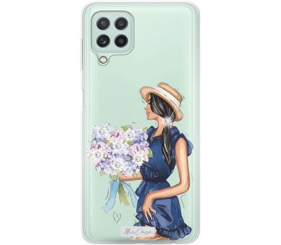 Чохол для Samsung Galaxy A22 (A225) / M32 (M325) MixCase зі стразами дівчина з букето