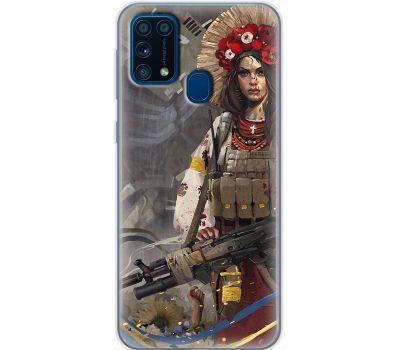Чохол для Samsung Galaxy M31 (M315) MixCase патріотичні дівчина воїн 2764847