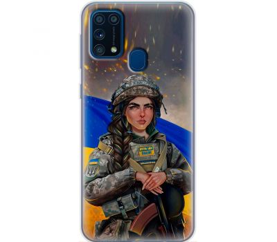 Чохол для Samsung Galaxy M31 (M315) MixCase патріотичні дівчина воїн 2764859
