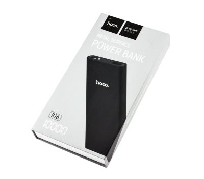 Зовнішній акумулятор power bank Hoco B16 Metal Surface 10000 mAh black 2764358
