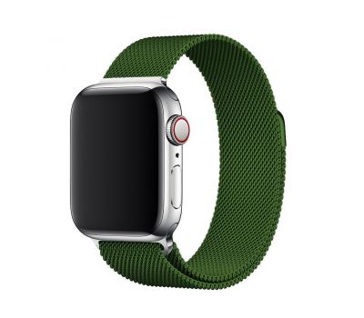 Ремінець для Apple Watch Milanese Loop 42mm / 44mm темно-зелений