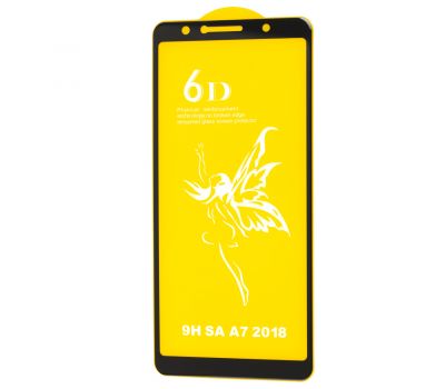 Захисне скло 6D Premium для Samsung Galaxy A7 2018 (A750) чорне (OEM)
