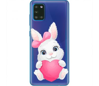 Чохол для Samsung Galaxy A31 (A315) MixСase день закоханих заєць із серцем