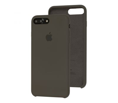 Чохол Silicone для iPhone 7 Plus / 8 Plus Premium case dark olive