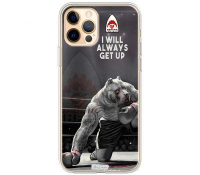 Чохол для iPhone 12 Pro Max MixCase спорт принт спорт принт піт буль боксер