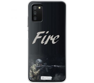 Чохол для Samsung Galaxy A03s (A037) Mixcase військові fire