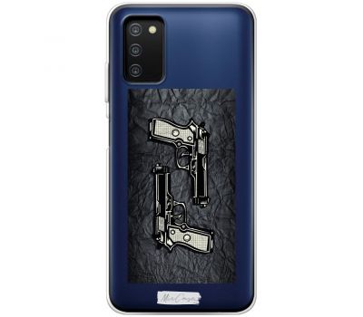 Чохол для Samsung Galaxy A03s (A037) Mixcase військові пістолети