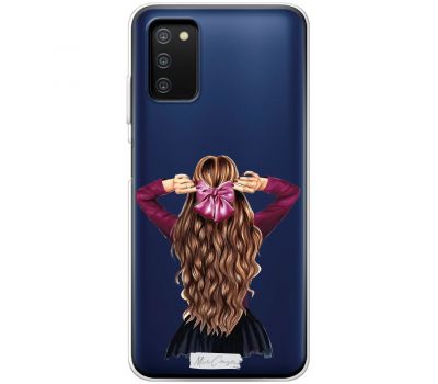 Чохол для Samsung Galaxy A03s (A037) MixCase дівчина з бантом