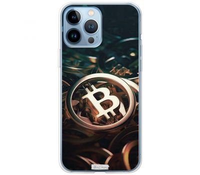 Чохол для iPhone 13 Pro MixCase гроші биткоин темний