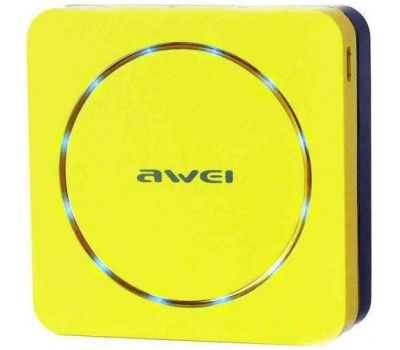 Зовнішній акумулятор Power Bank Awei P88K 6000mAh yellow