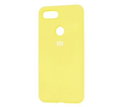 Чохол для Xiaomi Mi 8 Lite Silicone Full лимонний 279289