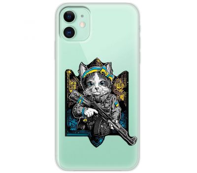 Чохол для iPhone 11 MixCase патріотичні кіт захисник 2792230