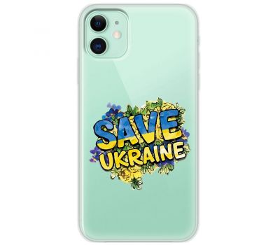 Чохол для iPhone 11 MixCase патріотичні save ukraine 2792231