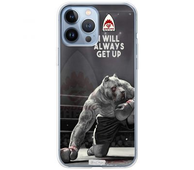 Чохол для iPhone 13 Pro MixCase спорт принт спорт принт піт буль боксер