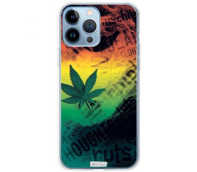 Чохол для iPhone 13 Pro MixCase трава листя дим