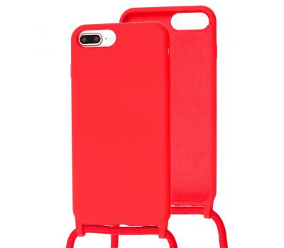 Чохол для iPhone 7 Plus / 8 Plus Lanyard без logo rose red