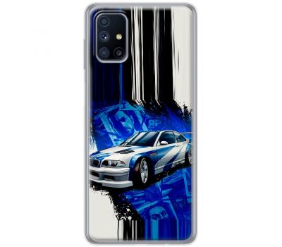 Чохол для Samsung Galaxy M51 (M515) MixCase авто бмв на синьому