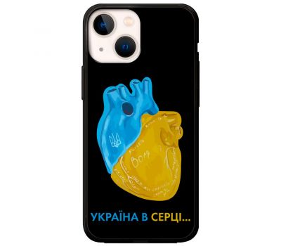 Чохол для iPhone 13 MixCase патріотичні Україна в серці