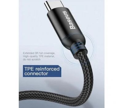 Кабель USB Baseus U-shaped Portable Type-C/Lightning Cable чорний 2802202