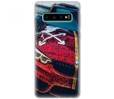 Чохол для Samsung Galaxy S10 (G973) MixCase авто бмв з малюнком долара