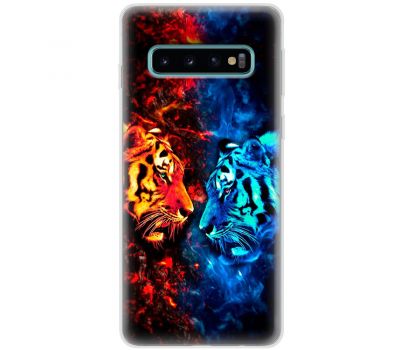 Чохол для Samsung Galaxy S10 (G973) MixCase звірі два тигри