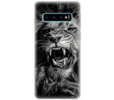 Чохол для Samsung Galaxy S10 (G973) MixCase звірі оскал лева