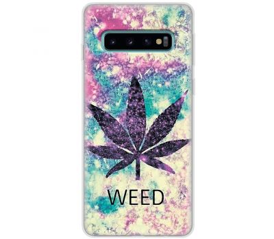 Чохол для Samsung Galaxy S10 (G973) MixCase трава листя weed