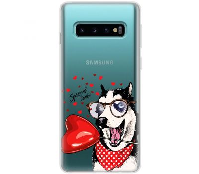 Чохол для Samsung S10 (G973) MixCase день закоханих закоханий собака