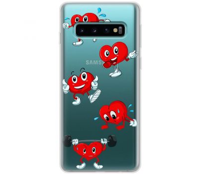 Чохол для Samsung S10 (G973) MixCase день закоханих смайлик серце