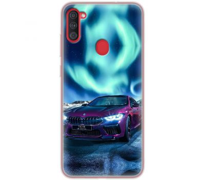 Чохол для Samsung Galaxy A11 / M11 MixCase авто бмв бордова