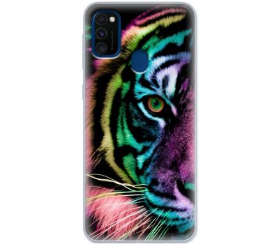Чохол для Samsung Galaxy M21 / M30s MixCase звірі кольоровий тигр