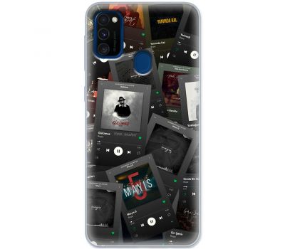 Чохол для Samsung Galaxy M21 / M30s MixCase музика альбоми темний