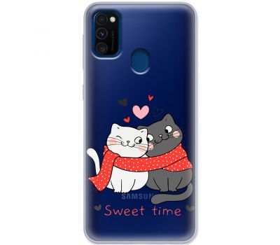 Чохол для Samsung M21 / M30s MixCase день закоханих закохані коти