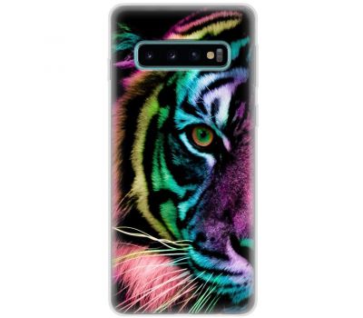 Чохол для Samsung Galaxy S10 (G973) MixCase звірі кольоровий тигр