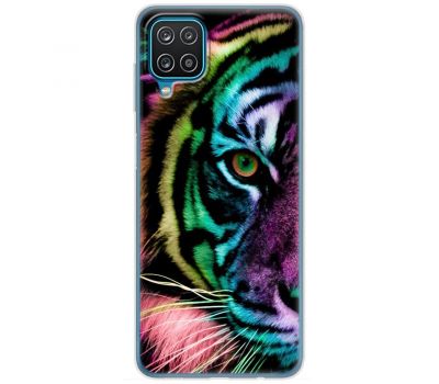Чохол для Samsung Galaxy A12 / M12 MixCase звірі кольоровий тигр