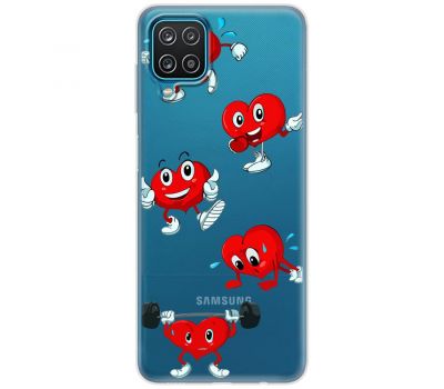 Чохол для Samsung Galaxy A12 / M12 MixCase день закоханих смайлик серце